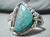 Excellent Navajo Native American Royston Turquoise Sterling Silver Bracelet-Nativo Arts