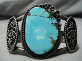 Old Bisbee Turquoise Vintage Native American Navajo Sterling Silver Naive American Bracelet-Nativo Arts