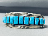 Thomas Tso Vintage Native American Navajo Turquoise Sterling Silver Bracelet-Nativo Arts