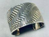 One Of The Most Detailed Ever Native American Navajo Sterling Silver Bracelet-Nativo Arts