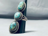 Mongo Vintage Native American Navajo Turquoise Sterling Silver Ring-Nativo Arts