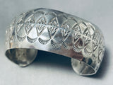 Dynamic Vintage Native American Navajo Sterling Silver Bracelet-Nativo Arts