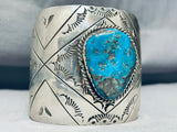 One Of The Best Virg Reeder Vintage Native American Navajo Turquoise Sterling Silver Bracelet-Nativo Arts