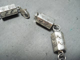 Fascinating Vintage Navajo Native American Sterling Silver Link Bracelet-Nativo Arts