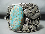 186 Grams Sensational San Felipe #8 Turquoise Mine Sterling Silver Bracelet-Nativo Arts