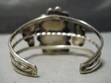 Exceedingly Rare Vintage Native American Navajo Last Chance Turquoise Sterling Silver Bracelet-Nativo Arts