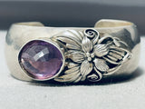 Drop Dead Gorgeous Vintage Southwest Sterling Silver Amethyst Bracelet-Nativo Arts