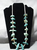One Of The Best Vintage Native American Navajo Royston Turquoise Sterling Silver Fetish Necklace-Nativo Arts
