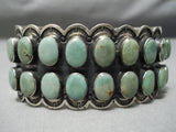 One Of The Best Vintage Native American Navajo Domed Royston Turquoise Sterling Silver Bracelet-Nativo Arts