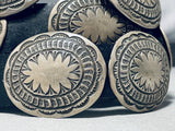 Noteworthy 300 Gram Vintage Native American Navajo Sterling Silver Concho Belt-Nativo Arts