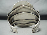 Extremely Rare Vintage Native American Navajo All Sterling Silver Cluster Bracelet-Nativo Arts