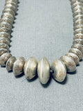 Noteworthy Vintage Native American Navajo Sterling Silver Necklace-Nativo Arts