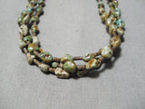 Native American One Of The Best Vintage Santo Domingo Royston Turquoise Sterling Silver Necklace-Nativo Arts