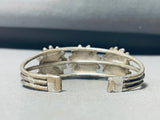 Bulbous Very Old Sturdy Vintage Native American Navajo Sterling Silver Bracelet-Nativo Arts