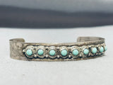 Lovely Vintage Native American Navajo Mexican Sonoran Turquoise Sterling Silver Bracelet-Nativo Arts