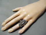 Very Important Vintage Native American Navajo Darryl Becenti Sterling Silver Ring-Nativo Arts