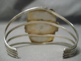 One Of Best Vintage Native American Navajo Domed #8 Turquoise Sterling Silver Bracelet Old-Nativo Arts