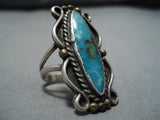 Marvelous Vintage Navajo Royston Turquoise Sterling Silver Native American Ring-Nativo Arts