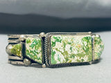 The Best Vintage Native American Navajo Al Jake Damale Turquoise Sterling Silver Bracelet-Nativo Arts