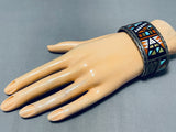 John Rosalie Bowannie Vintage Native American Zuni Turquoise Sterling Silver Bracelet-Nativo Arts