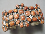 One Of The Best Vintage Native American Navajo Spiny Oyster Sterling Silver Bracelet Old-Nativo Arts