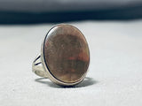 Gorgeous Vintage Native American Navajo Abalone Sterling Silver Ring-Nativo Arts