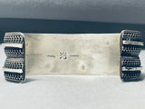 One Of The Most Detailed Ever Southwestern Sterling Silver Cuff Bracelet-Nativo Arts