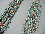 Amazing Rye Whitegoat Native American Navajo Green Turquoise Necklace-Nativo Arts