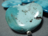 Unforgettable Vintage Native American Navajo Kingman Turquoise Sterling Silver Earrings Old-Nativo Arts