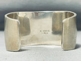 Dancing Kachina Signed Vintage Native American Navajo Sterling Silver Bracelet-Nativo Arts