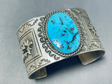 Glenn Irene Sandoval Vintage Native American Navajo Turquoise Sterling Silver Bracelet-Nativo Arts
