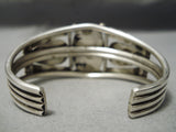Museum Vintage Native American Navajo 3 Stone Royston Turquoise Sterling Silver Bracelet-Nativo Arts