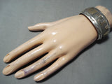 Dynamic Vintage Zuni Sterling Silver & 14k Gold Bracelet Native American Old-Nativo Arts
