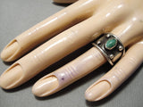 Impressive Vintage Native American Navajo Royston Turquoise Sterling Silver Ring Old-Nativo Arts