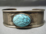 Rare Earlier Emma Lincoln Vintage Native American Navajo Turquoise Sterling Silver Bracelet-Nativo Arts