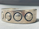 Authentic Orville Tsinnie Vintage Native American Navajo Sterling Silver Bracelet-Nativo Arts