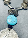 Hand Tooled Vintage Native American Navajo Sterling Silver Coin Necklace-Nativo Arts