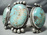 A+ Vintage Native American Navajo Royston Turquoise Sterling Silver Bracelet-Nativo Arts