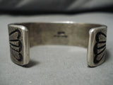 Very Important!! Stamp Work Genius Matt Charley Sterling Silver Native American Navajo Bracelet-Nativo Arts