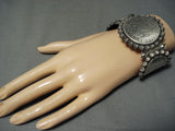 Heavy Coin San Felipe Sterling Silver Bracelet Cuff-Nativo Arts