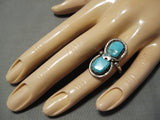 Amazing Vintage Zuni Native American Sterling Silver Rattlesnake Ring-Nativo Arts