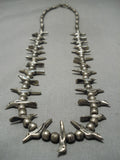 Detailed!! Vintage Navajo Sterling Silver Bird Native American Necklace-Nativo Arts