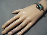 Exquisite Vintage Native American Navajo Royston Turquoise Sterling Silver Bracelet Old-Nativo Arts