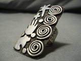 Marvelous Vintage Native American Navajo Dragonfly Cross Sterling Silver Ring-Nativo Arts