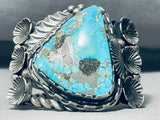 One Of The Finest Vintage Native American Navajo Turquoise Coil Sterling Silver Bracelet-Nativo Arts