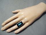 Sensational Zuni Turquoise Sterling Silver Ring Native American-Nativo Arts