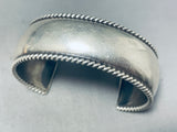 Signed Native American Navajo Sterling Silver Bracelet-Nativo Arts
