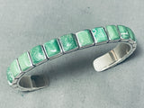 Important Federico Jimenez Turquoise Sterling Silver Bracelet-Nativo Arts