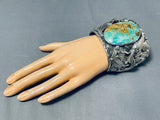 263 Gram Monster Buffalo Native American Turquoise Sterling Silver Bracelet-Nativo Arts