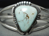 Al Yazzie Vintage Native American Navajo Dry Creek Turquoise Sterling Silver Bracelet-Nativo Arts